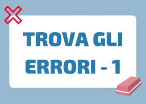 trova gli errori italiano