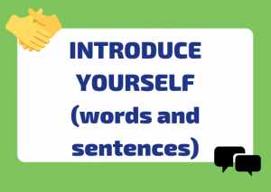 introduce yourself Italian
